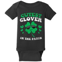 Cutest Clover In The Patch St Patricks Day Baby Bodysuit