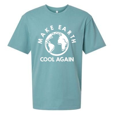 Climate Change Is Real Make Earth Cool Again Cool Gift Sueded Cloud Jersey T-Shirt