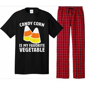 Candy Corn Is My Favorite Vegetable Retro Halloween Gift Pajama Set