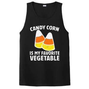 Candy Corn Is My Favorite Vegetable Retro Halloween Gift PosiCharge Competitor Tank