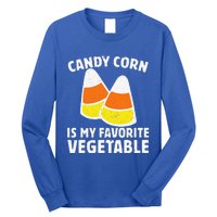 Candy Corn Is My Favorite Vegetable Retro Halloween Gift Long Sleeve Shirt