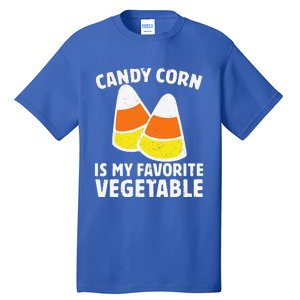 Candy Corn Is My Favorite Vegetable Retro Halloween Gift Tall T-Shirt