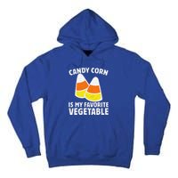 Candy Corn Is My Favorite Vegetable Retro Halloween Gift Tall Hoodie