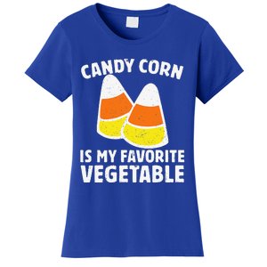 Candy Corn Is My Favorite Vegetable Retro Halloween Gift Women's T-Shirt