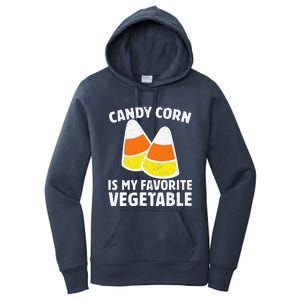 Candy Corn Is My Favorite Vegetable Retro Halloween Gift Women's Pullover Hoodie