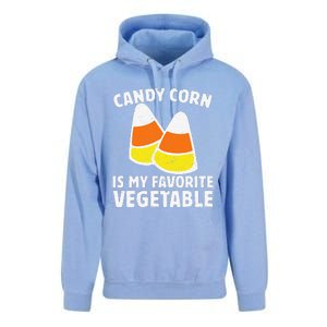 Candy Corn Is My Favorite Vegetable Retro Halloween Gift Unisex Surf Hoodie