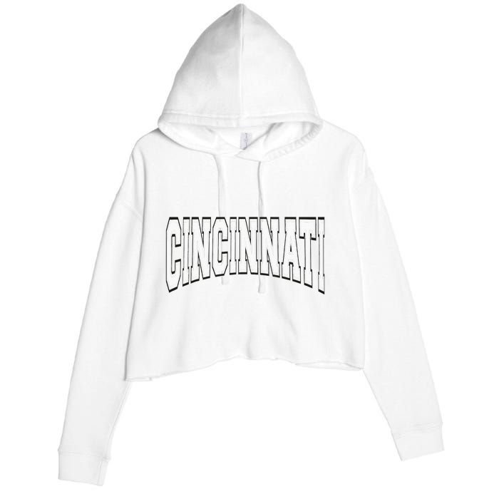 Cincinnati Crop Fleece Hoodie