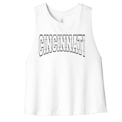 Cincinnati Women's Racerback Cropped Tank