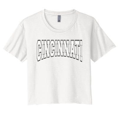 Cincinnati Women's Crop Top Tee