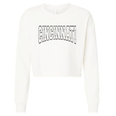 Cincinnati Cropped Pullover Crew