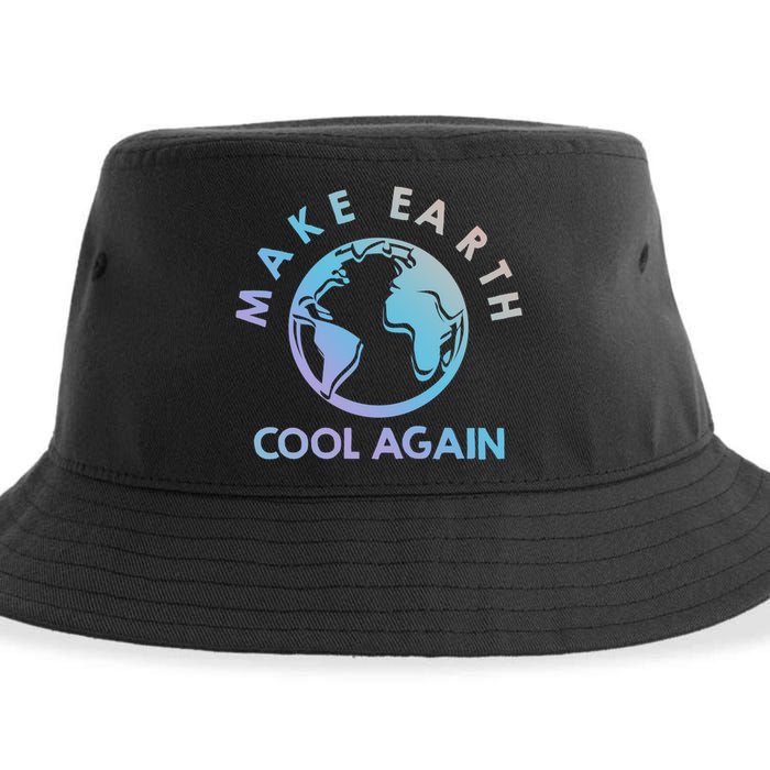 Climate Change Is Real Make Earth Cool Again Gift Sustainable Bucket Hat