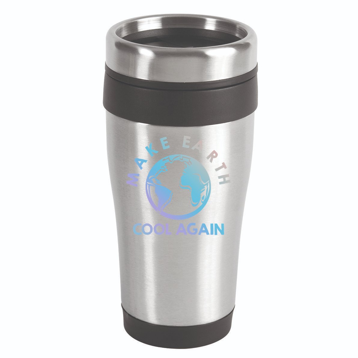 Climate Change Is Real Make Earth Cool Again Gift 16oz Travel Tumbler