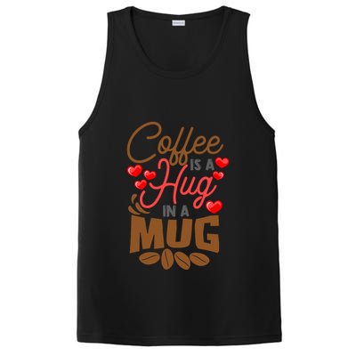 Cute Coffee Is A Hug In Mug Cafe Saying Java Lover PosiCharge Competitor Tank