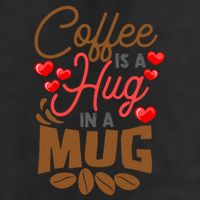 Cute Coffee Is A Hug In Mug Cafe Saying Java Lover Microfiber Hand Towel