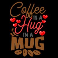 Cute Coffee Is A Hug In Mug Cafe Saying Java Lover Cropped Pullover Crew