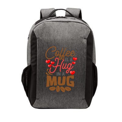 Cute Coffee Is A Hug In Mug Cafe Saying Java Lover Vector Backpack