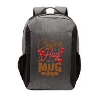 Cute Coffee Is A Hug In Mug Cafe Saying Java Lover Vector Backpack