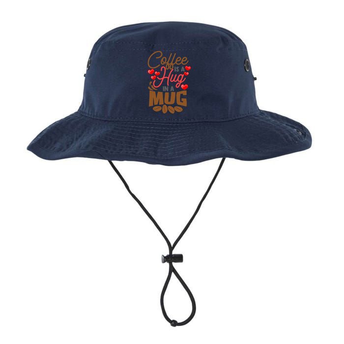 Cute Coffee Is A Hug In Mug Cafe Saying Java Lover Bucket Hat