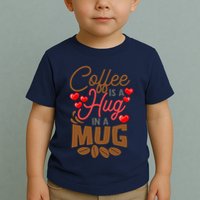 Cute Coffee Is A Hug In Mug Cafe Saying Java Lover Toddler T-Shirt
