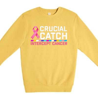 Crucial Catch Intercept Cancer Premium Crewneck Sweatshirt