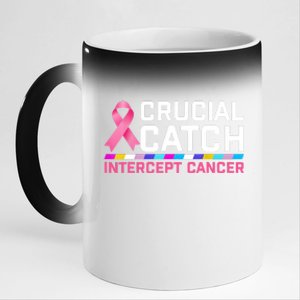 Crucial Catch Intercept Cancer 11oz Black Color Changing Mug