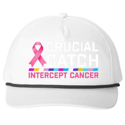 Crucial Catch Intercept Cancer Snapback Five-Panel Rope Hat