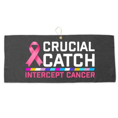 Crucial Catch Intercept Cancer Large Microfiber Waffle Golf Towel