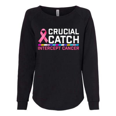 Crucial Catch Intercept Cancer Womens California Wash Sweatshirt