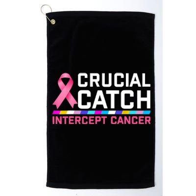 Crucial Catch Intercept Cancer Platinum Collection Golf Towel