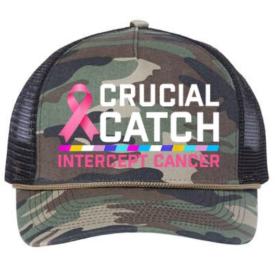 Crucial Catch Intercept Cancer Retro Rope Trucker Hat Cap