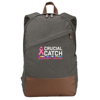 Crucial Catch Intercept Cancer Cotton Canvas Backpack