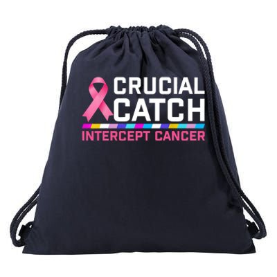 Crucial Catch Intercept Cancer Drawstring Bag