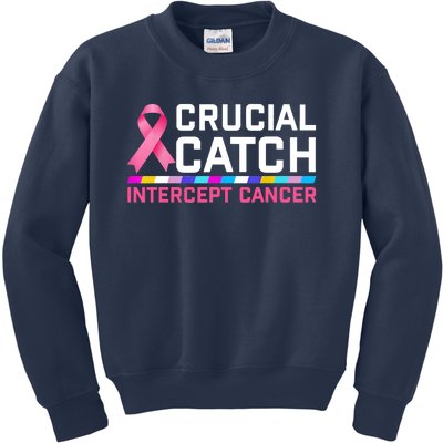 Crucial Catch Intercept Cancer Kids Sweatshirt