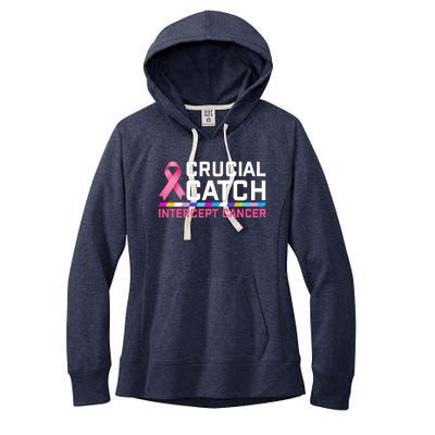 Crucial Catch Intercept Cancer Women's Fleece Hoodie