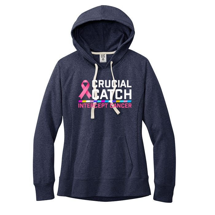 Crucial Catch Intercept Cancer Women's Fleece Hoodie