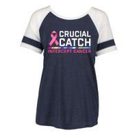 Crucial Catch Intercept Cancer Enza Ladies Jersey Colorblock Tee