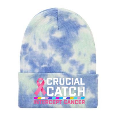 Crucial Catch Intercept Cancer Tie Dye 12in Knit Beanie