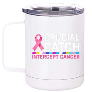 Crucial Catch Intercept Cancer 12 oz Stainless Steel Tumbler Cup