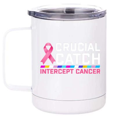 Crucial Catch Intercept Cancer 12 oz Stainless Steel Tumbler Cup