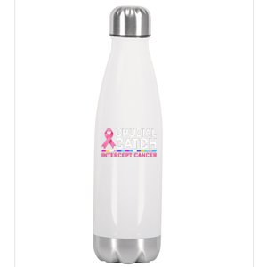 Crucial Catch Intercept Cancer Stainless Steel Insulated Water Bottle