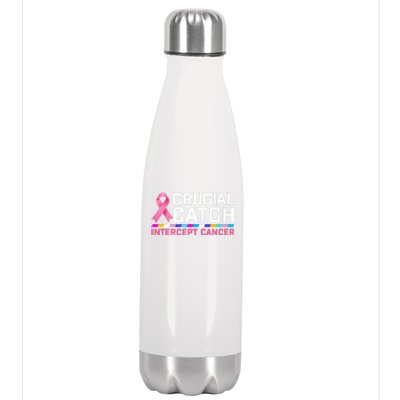 Crucial Catch Intercept Cancer Stainless Steel Insulated Water Bottle