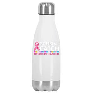 Crucial Catch Intercept Cancer Stainless Steel Insulated Water Bottle