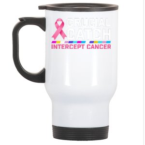 Crucial Catch Intercept Cancer Stainless Steel Travel Mug