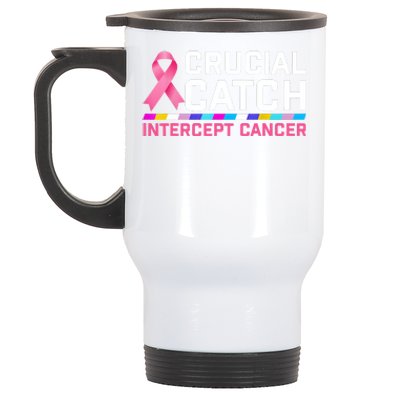 Crucial Catch Intercept Cancer Stainless Steel Travel Mug