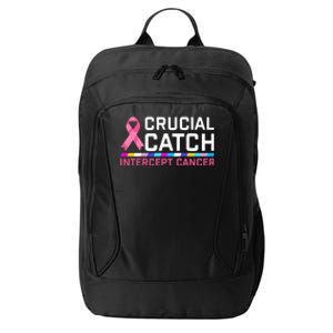 Crucial Catch Intercept Cancer Breast Breast Cancer Awareness City Backpack