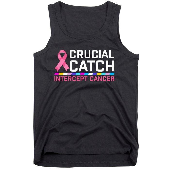 Crucial Catch Intercept Cancer Breast Breast Cancer Awareness Tank Top