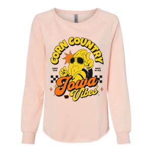 Corn Country Iowa Vibes Since 1846 Farming Corn Iowa Womens California Wash Sweatshirt