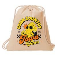 Corn Country Iowa Vibes Since 1846 Farming Corn Iowa Drawstring Bag