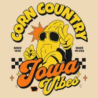 Corn Country Iowa Vibes Since 1846 Farming Corn Iowa Drawstring Bag
