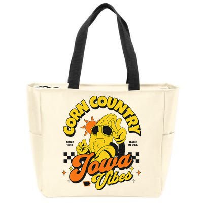 Corn Country Iowa Vibes Since 1846 Farming Corn Iowa Zip Tote Bag
